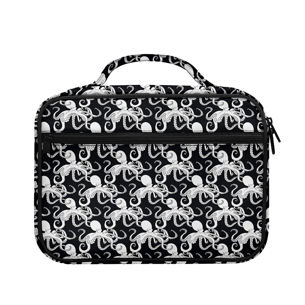 Black And White Octopus Pattern Print Briefcase Bible Bag
