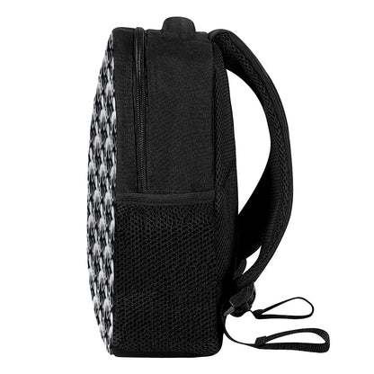 Black And White Octopus Pattern Print Casual Backpack