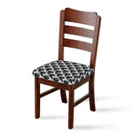 Black And White Octopus Pattern Print Chair Cushion Cover