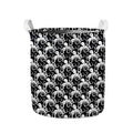 Black And White Octopus Pattern Print Collapsible Laundry Basket