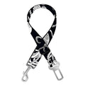 Black And White Octopus Pattern Print Dog Seat Belt