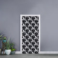 Black And White Octopus Pattern Print Door Sticker