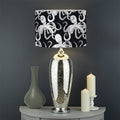 Black And White Octopus Pattern Print Drum Lamp Shade