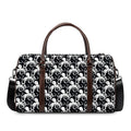 Black And White Octopus Pattern Print Duffel Bag
