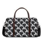Black And White Octopus Pattern Print Duffle Bag