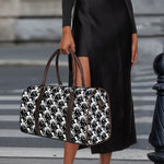Black And White Octopus Pattern Print Duffle Bag