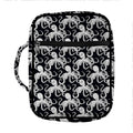 Black And White Octopus Pattern Print Front Pocket Bible Bag
