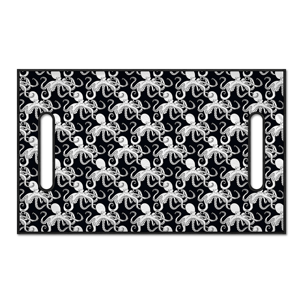 Black And White Octopus Pattern Print Golf Cart Seat Cover