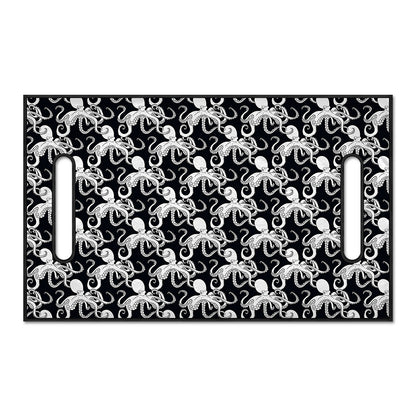 Black And White Octopus Pattern Print Golf Cart Seat Cover