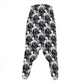 Black And White Octopus Pattern Print Hammer Pants