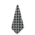 Black And White Octopus Pattern Print Hand Towel