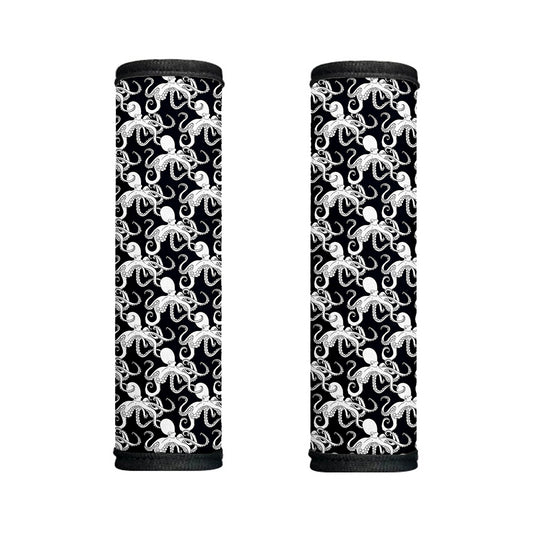 Black And White Octopus Pattern Print Handle Covers