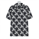 Black And White Octopus Pattern Print Hawaiian Shirt