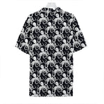Black And White Octopus Pattern Print Hawaiian Shirt