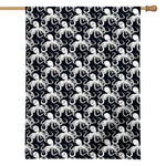 Black And White Octopus Pattern Print House Flag