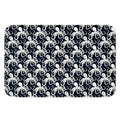 Black And White Octopus Pattern Print Indoor Door Mat