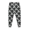 Black And White Octopus Pattern Print Jogger Pants