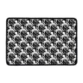 Black And White Octopus Pattern Print Kitchen Mat