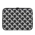 Black And White Octopus Pattern Print Laptop Sleeve