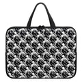 Black And White Octopus Pattern Print Laptop Sleeve With Handle