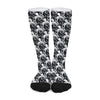 Black And White Octopus Pattern Print Long Socks