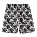 Black And White Octopus Pattern Print Men's Swim Trunks