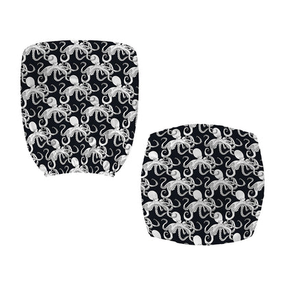 Black And White Octopus Pattern Print Office Chair Cover