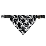 Black And White Octopus Pattern Print Over The Collar Dog Bandana