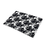 Black And White Octopus Pattern Print Pet Cooling Mat Cover