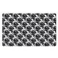 Black And White Octopus Pattern Print Polyester Doormat