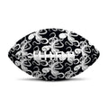 Black And White Octopus Pattern Print Rugby Ball