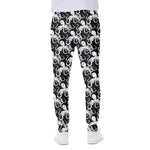 Black And White Octopus Pattern Print Scuba Joggers