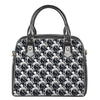 Black And White Octopus Pattern Print Shoulder Handbag