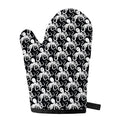Black And White Octopus Pattern Print Single Oven Mitt