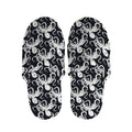 Black And White Octopus Pattern Print Slippers