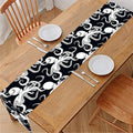 Black And White Octopus Pattern Print Table Runner