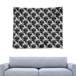 Black And White Octopus Pattern Print Tapestry