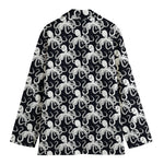 Black And White Octopus Pattern Print Women's Blazer
