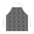 Black And White Octopus Tentacles Print Adjustable Apron