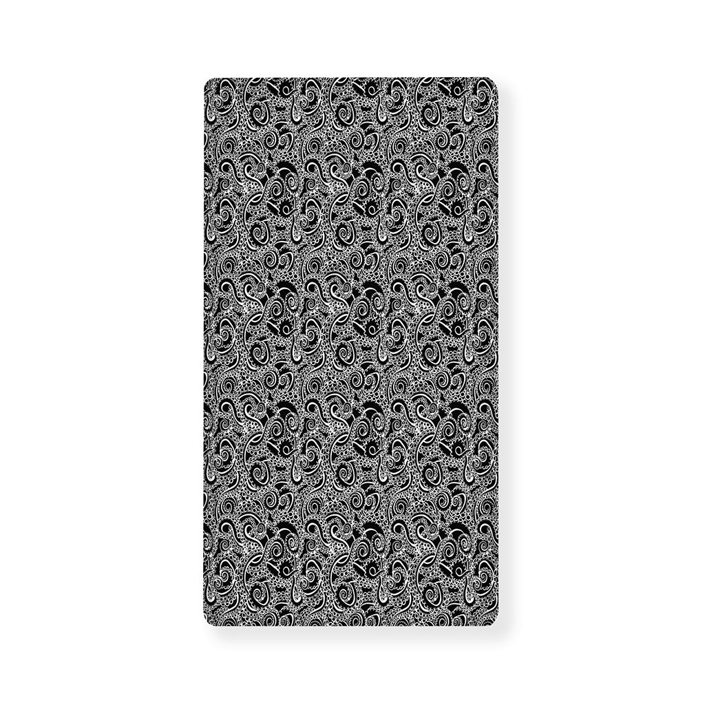Black And White Octopus Tentacles Print Baby Crib Sheet