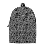 Black And White Octopus Tentacles Print Backpack