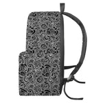 Black And White Octopus Tentacles Print Backpack
