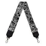 Black And White Octopus Tentacles Print Bag Strap
