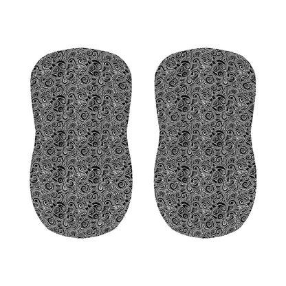 Black And White Octopus Tentacles Print Bar Stool Covers