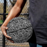 Black And White Octopus Tentacles Print Basketball
