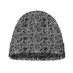 Black And White Octopus Tentacles Print Beanie