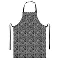 Black And White Octopus Tentacles Print Bib Apron With Pocket