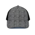 Black And White Octopus Tentacles Print Black Mesh Trucker Hat