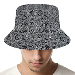 Black And White Octopus Tentacles Print Bucket Hat