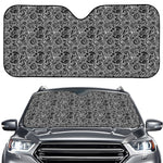 Black And White Octopus Tentacles Print Car Windshield Sun Shade
